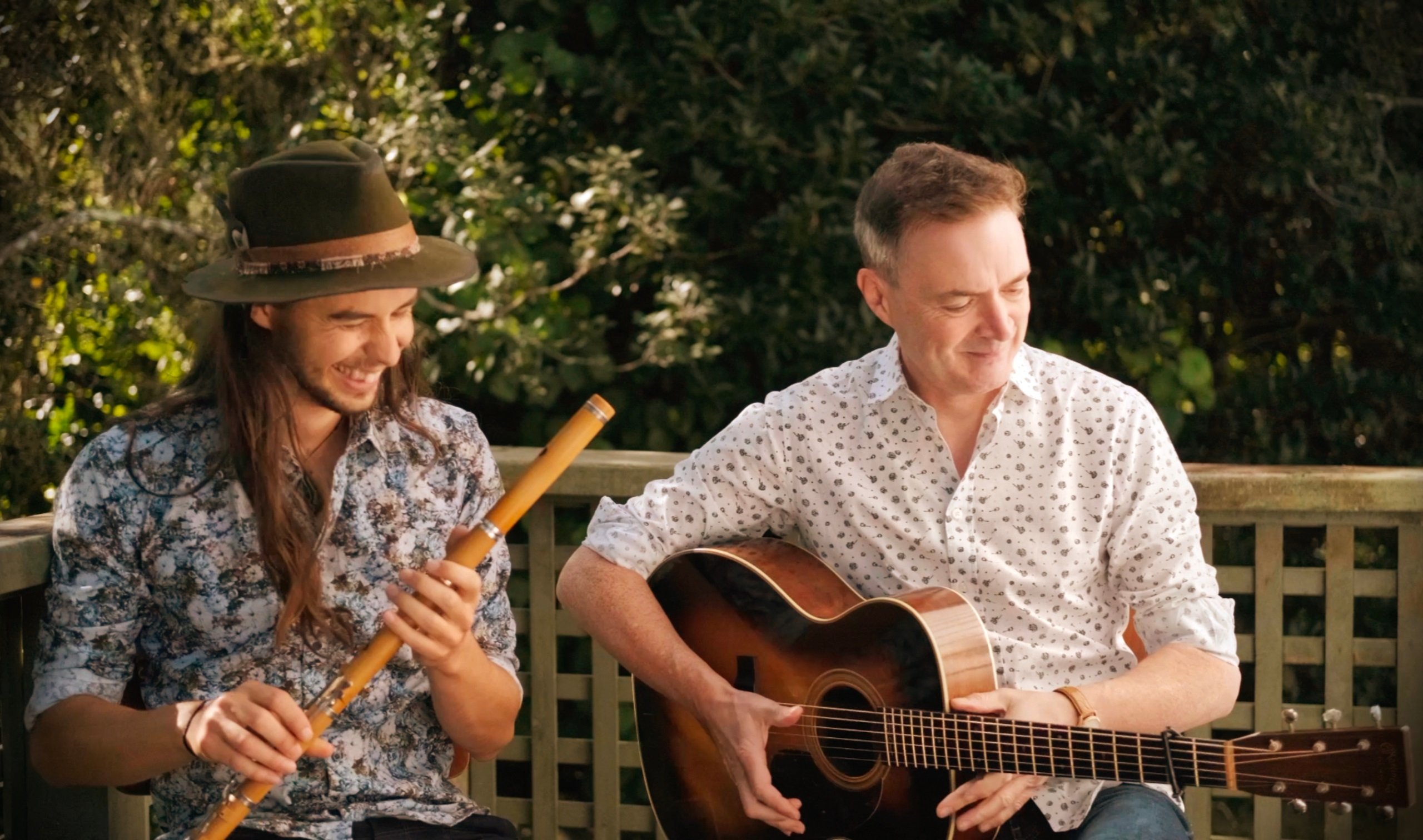 Rennie Pearson (left) and Bob McNeill will perform as Half Light duo during the ANZFA "Ballads to...