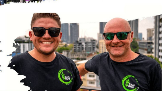 Mark Foster-Murray (left) and Colin Salisbury started We Are Bamboo to help travellers holiday...
