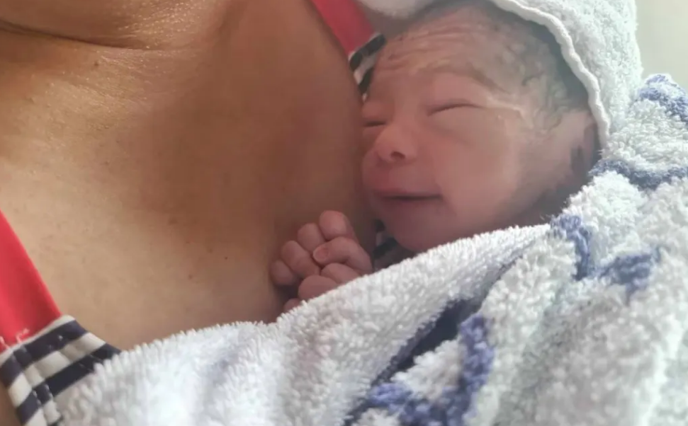 The baby was named Nathanael - which means gift from God. Photo: supplied via NZ Herald 
