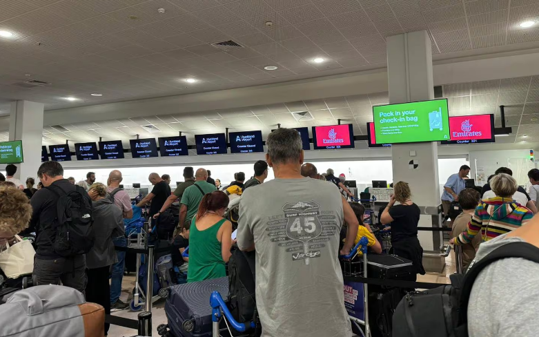 Check-in for the replacement flight took hours according to several passengers.
