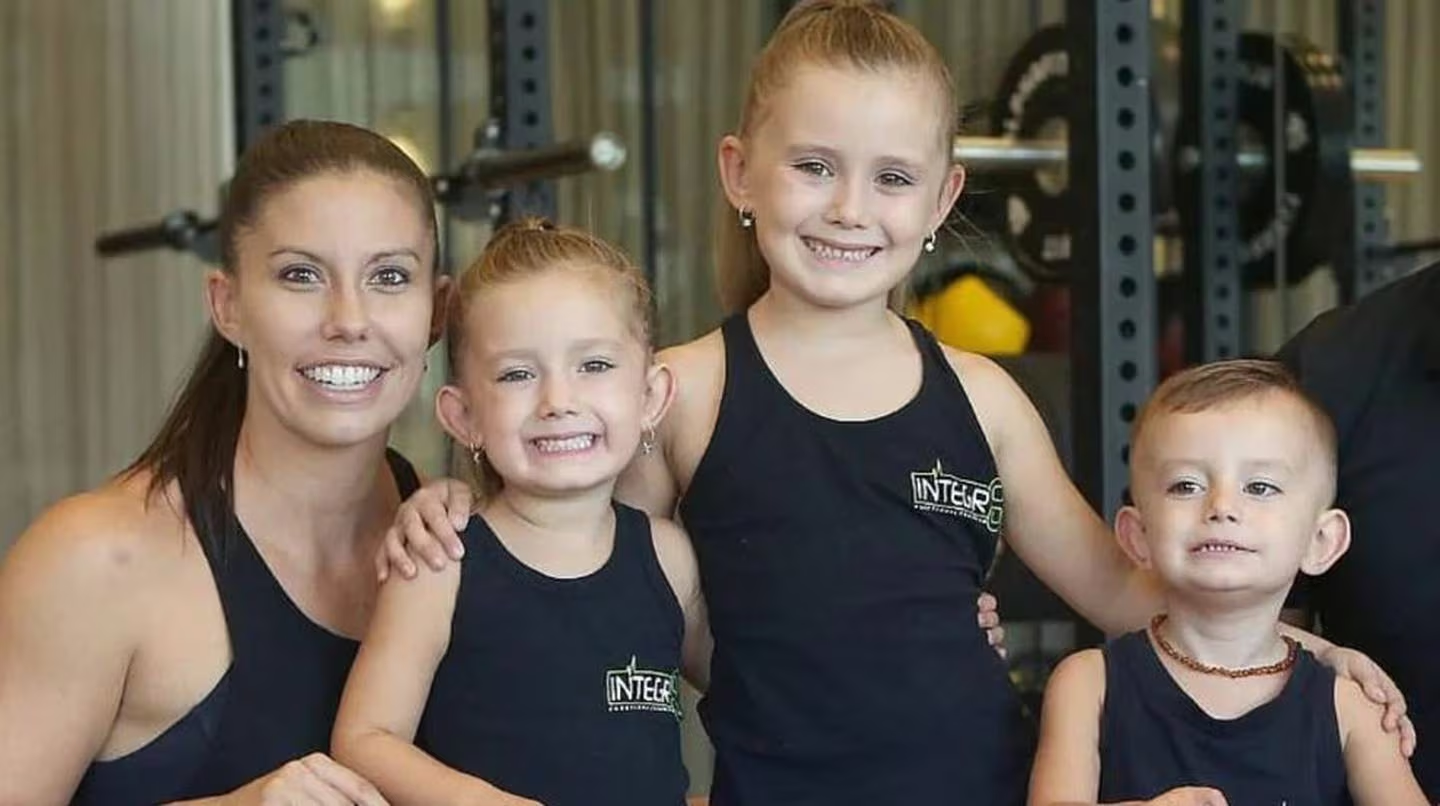 Seen in a photo posted on Facebook are Hannah Clarke and her three children who were murdered by...