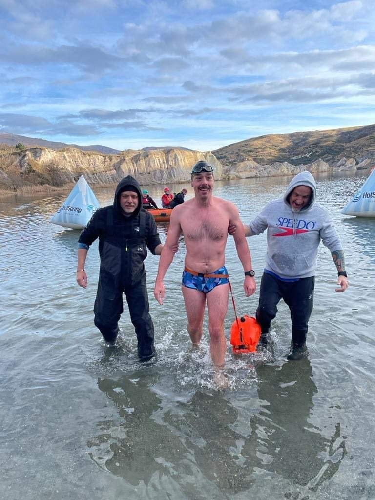 Swimmer Jackson Arlidge, 33, of Wellington, seen here at the Blue Lake at St Bathans last year,...