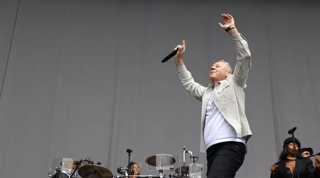 Jim Kerr and Simple Minds performing at the Summer Concert Tour in Taupō on Saturday. Photo:...