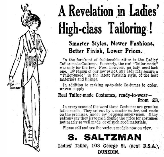 An advert from the Otago Daily Times in 1914. Photo: Otago Daily Times files