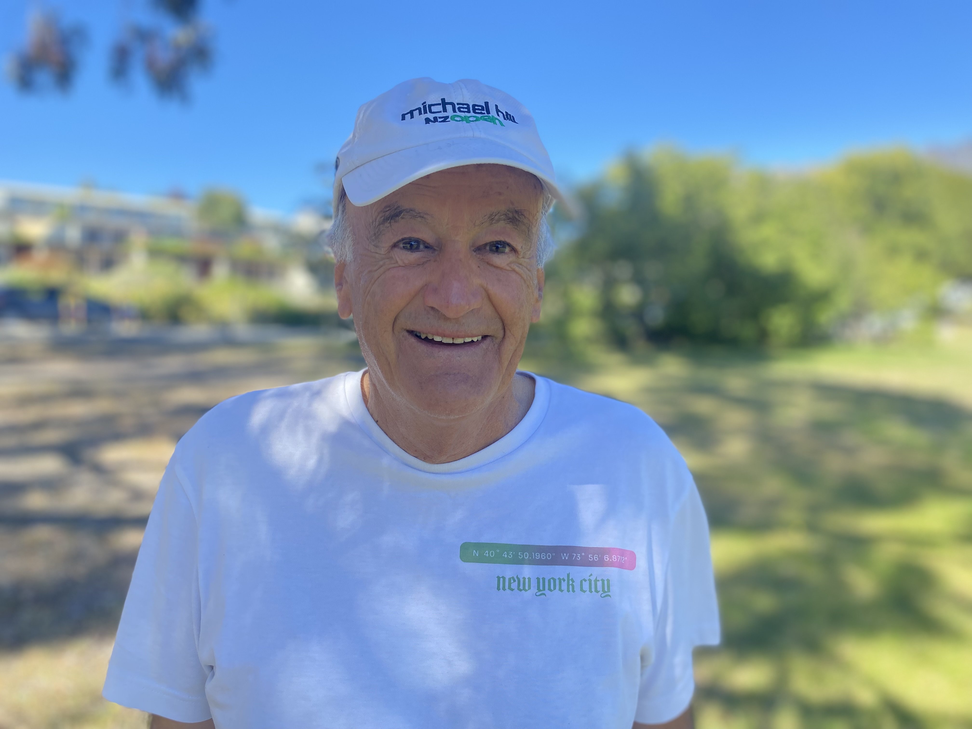 Bruce Boivin with a 2007 NZ Open cap signed by winner Richard Finch at The Hills. PHOTO: PHILIP...
