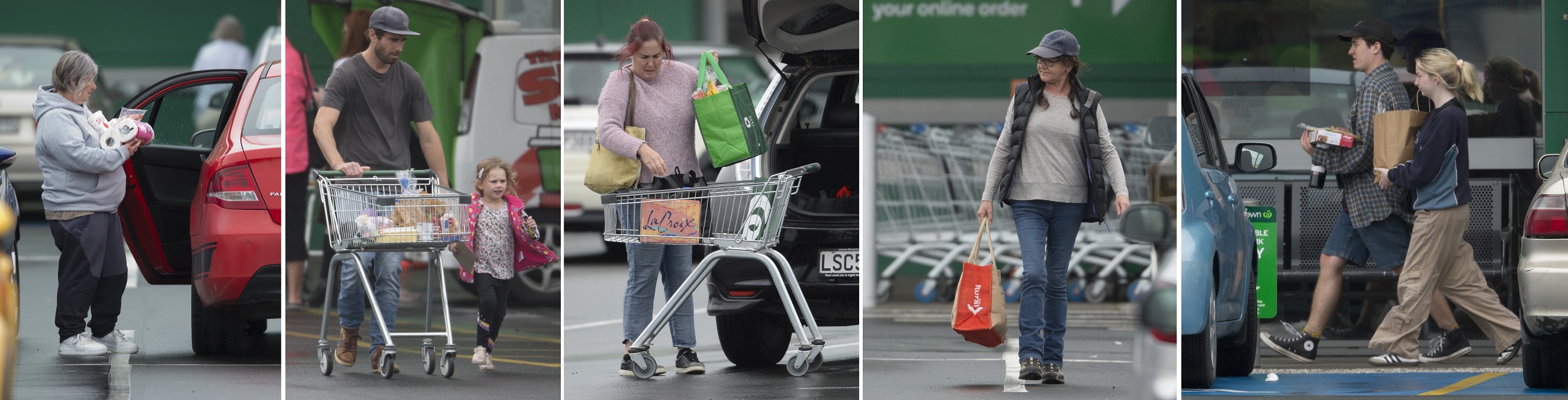 Shoppers return to Countdown Dunedin South, at 323 Andersons Bay Rd, which has been closed for...