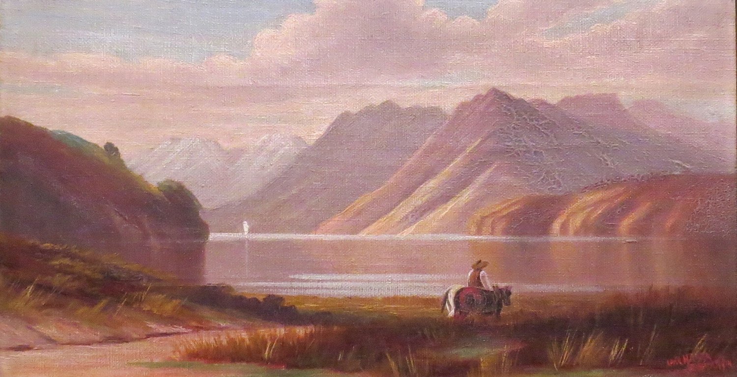 "Lake Hawea", by Eva (Iwa) Burns. PHOTOS: DUNEDIN PUBLIC ART GALLERY