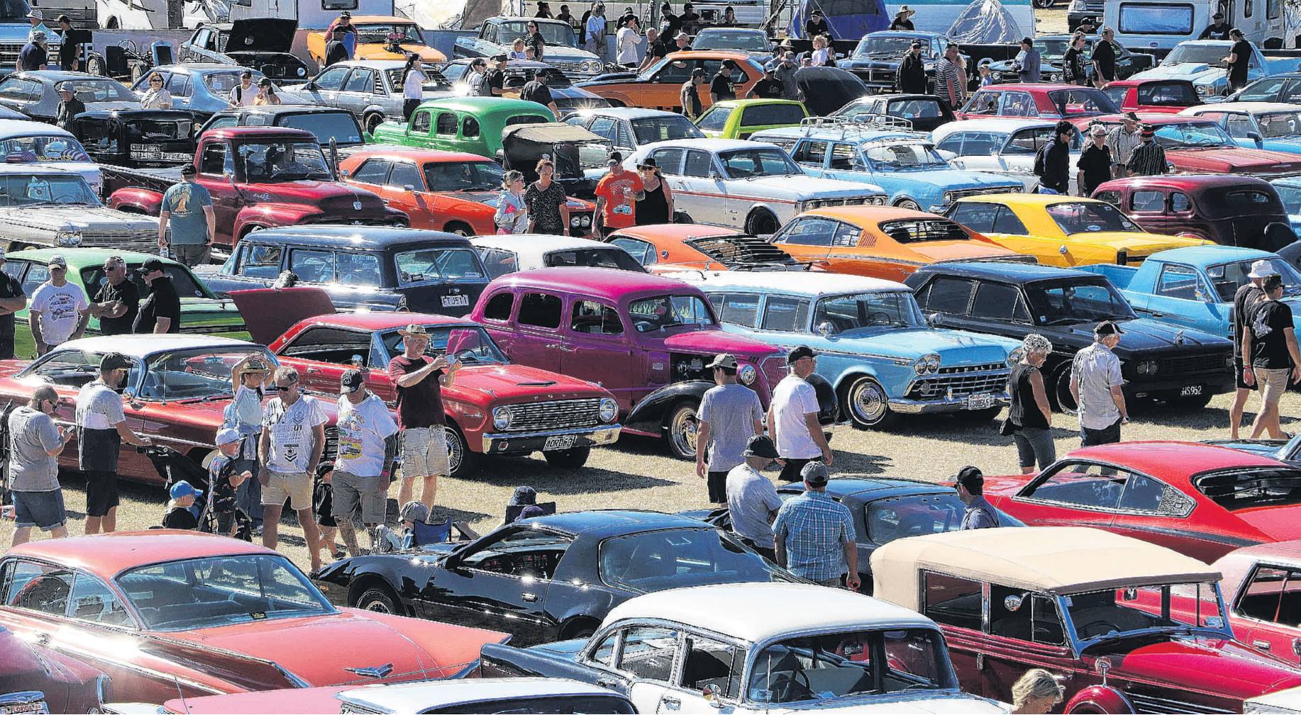 Hundreds of custom cars were on show at Muscle Car Madness in Rangiora last weekend. PHOTO: JOHN...