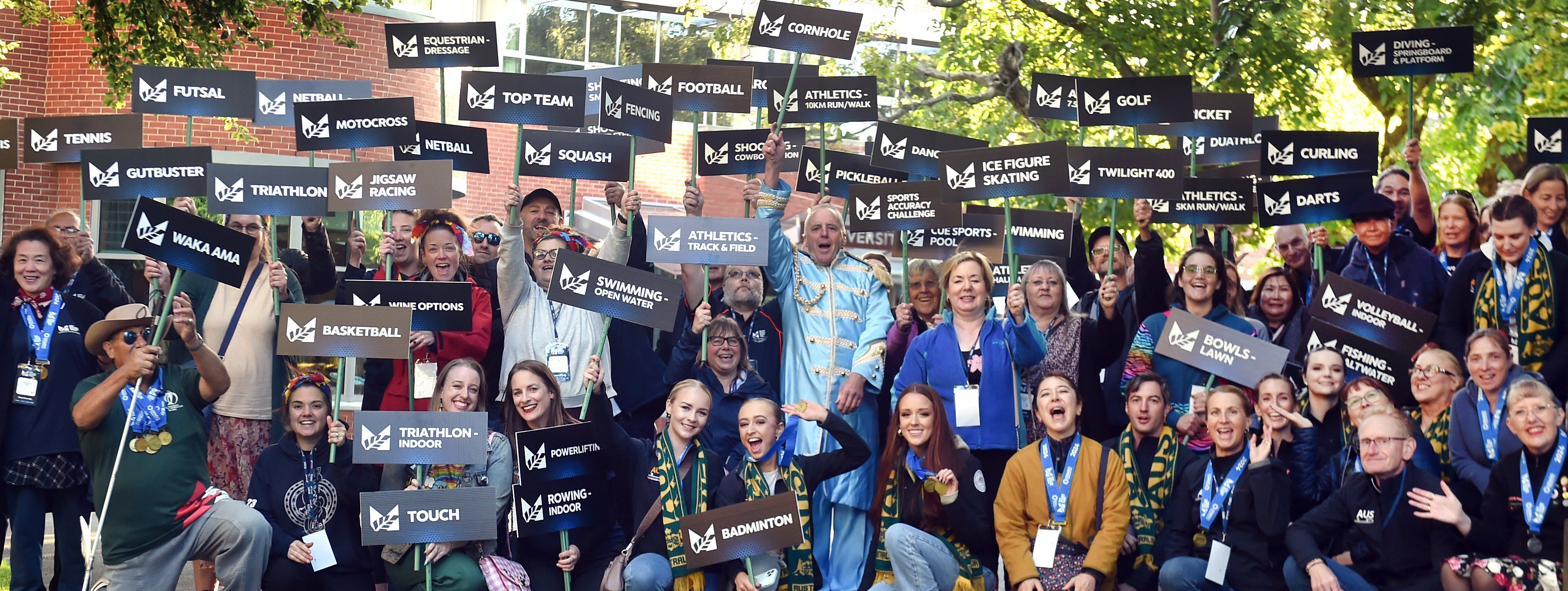 Sports bodies and competitors celebrate the opening of the New Zealand Masters Games at the...