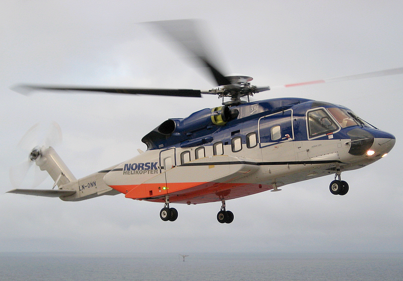 The affected helicopter was a Sikorsky S-92 model that was on a search and rescue training...