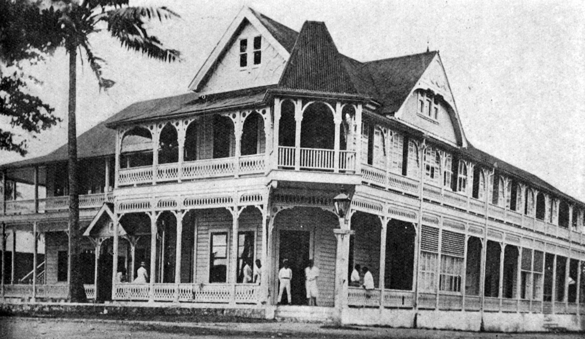 The New Zealand Government building at Apia, in the Western Samoa mandated territory. — Otago...
