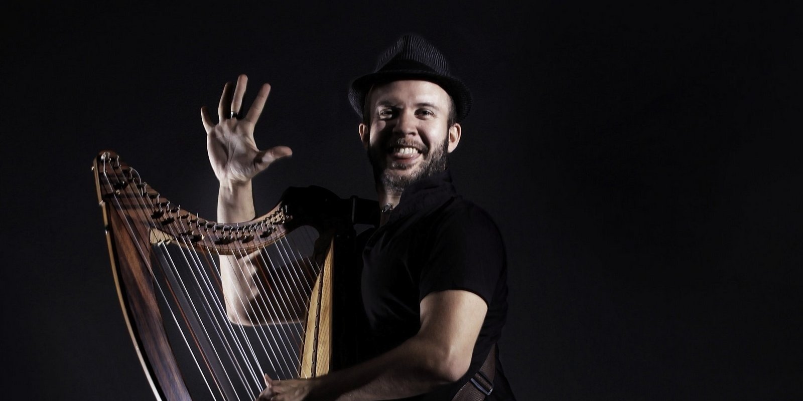 Celtic harpist Andriano Sangineto. PHOTO: SUPPLIED