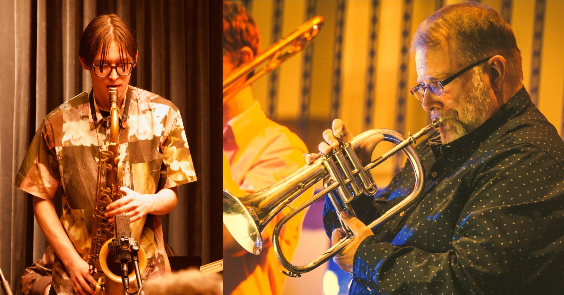 Young saxophonist Isaac Randel (left) will perform in a quintet with Mike Gaches at the Dunedin...