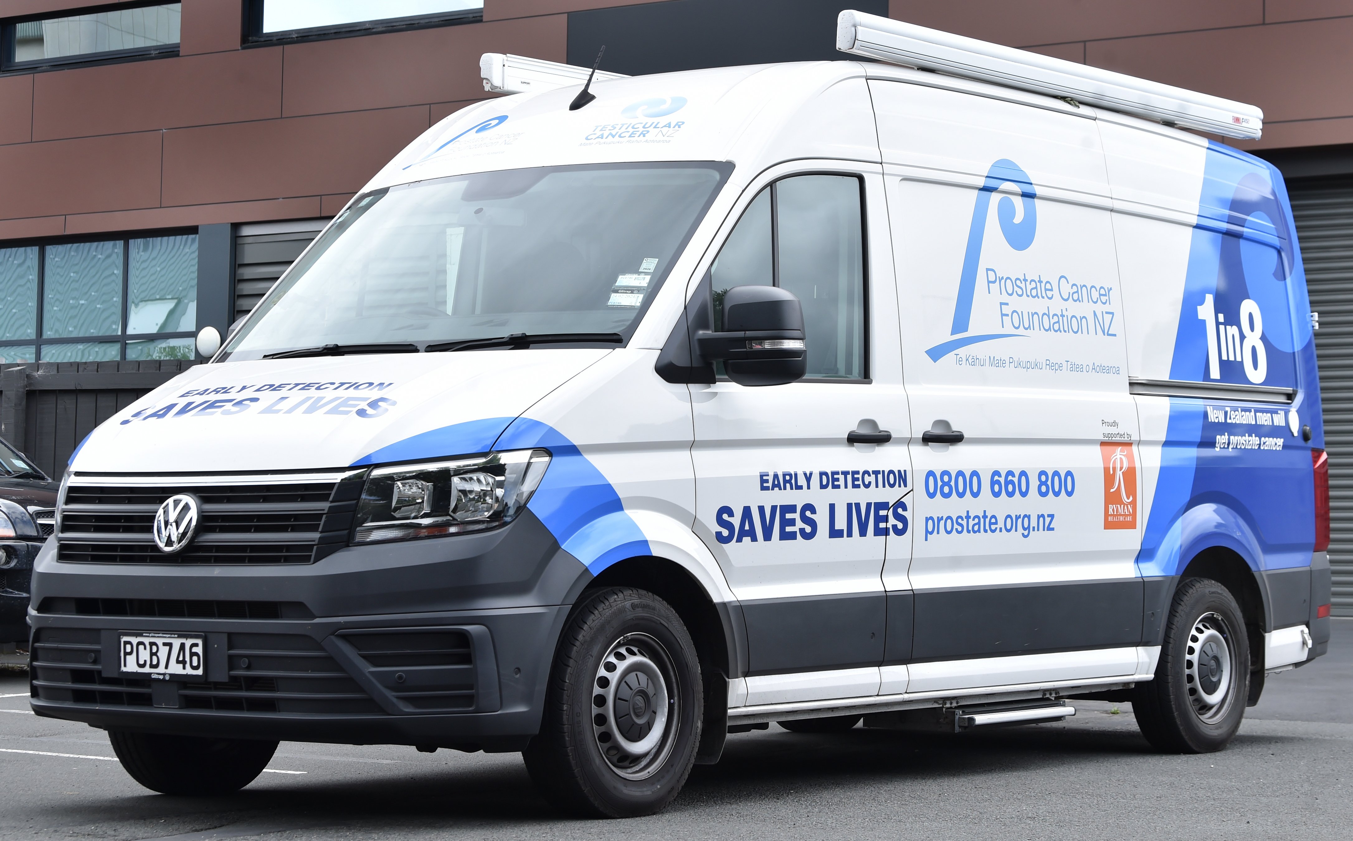 The Cancer Society van.