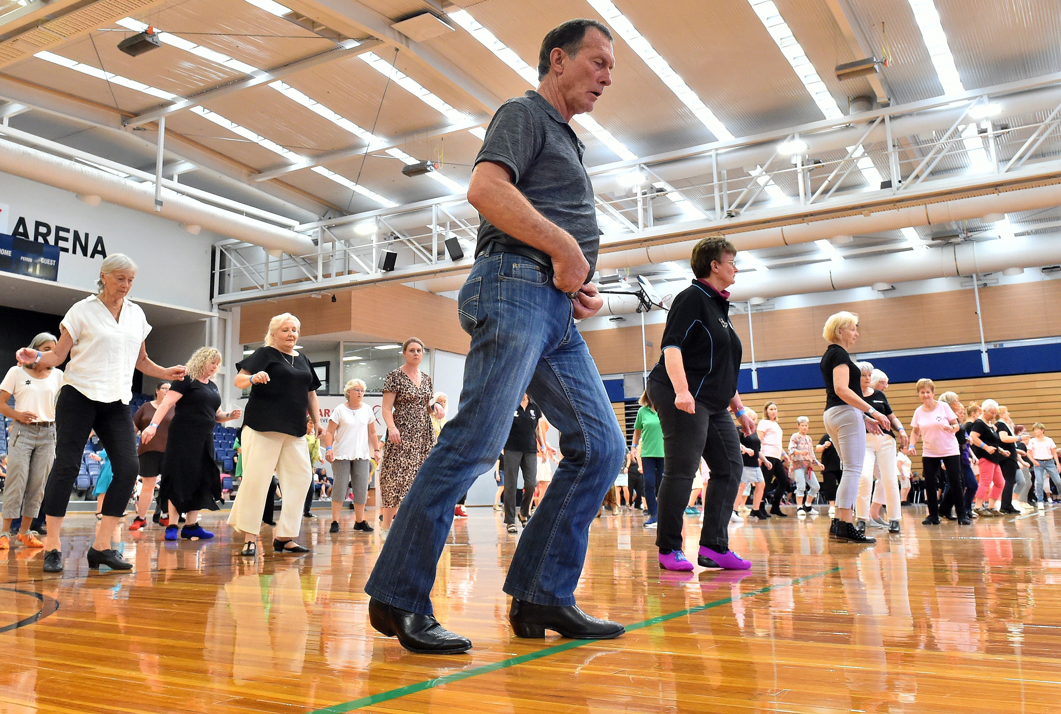 More than 300 line dancers strutted their stuff at the Edgar Centre in Dunedin over the weekend....