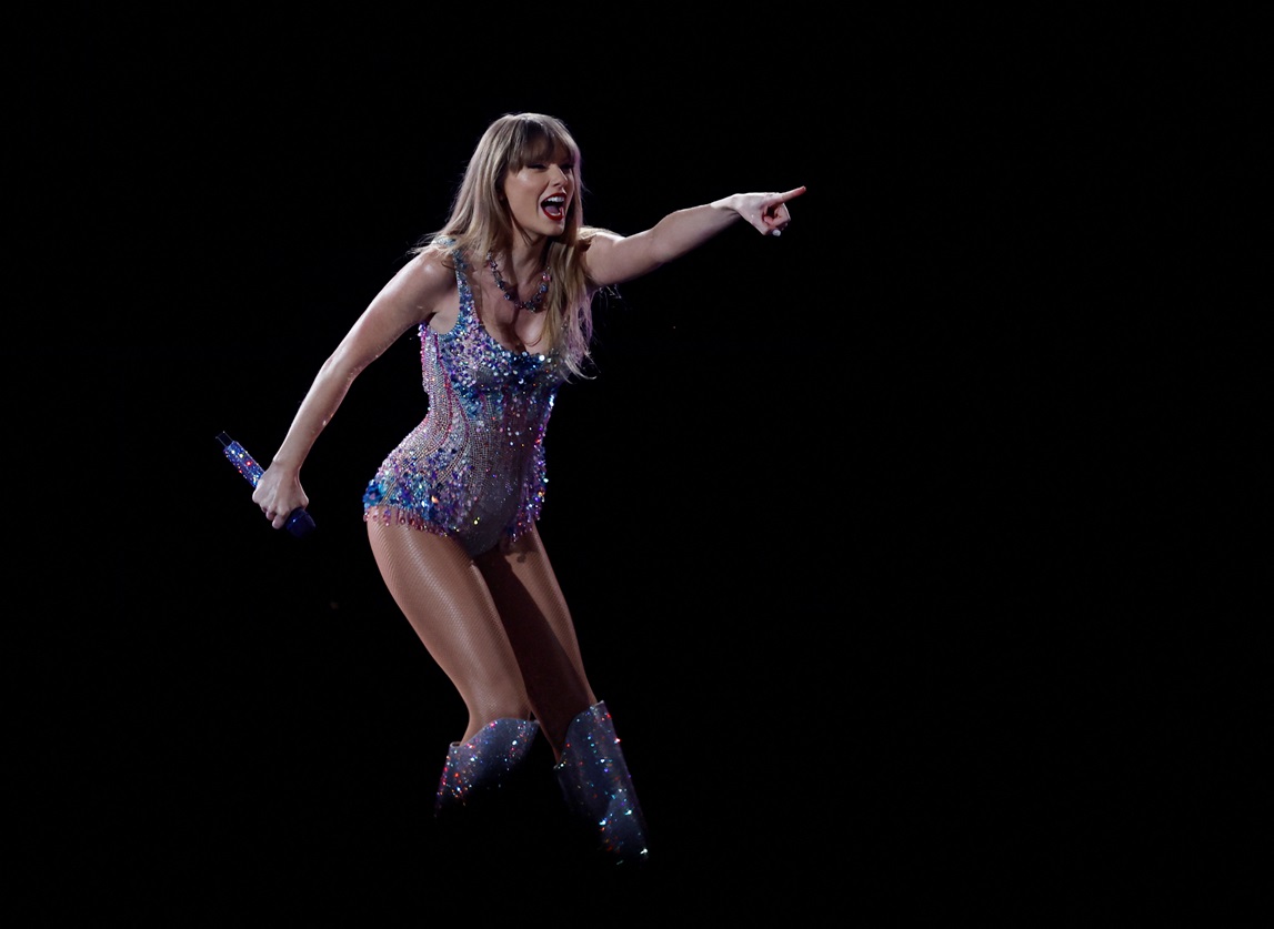 Taylor Swift on stage during her "The Eras Tour" concert in Tokyo earlier this month. Photo: Reuters