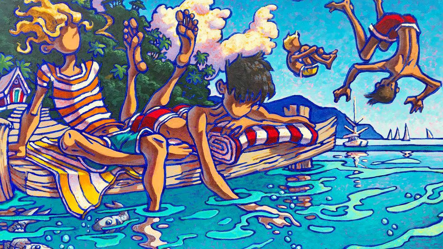 An example of the artwork of Marlborough painter Sirpa Alalaakkola who has won her bid against...