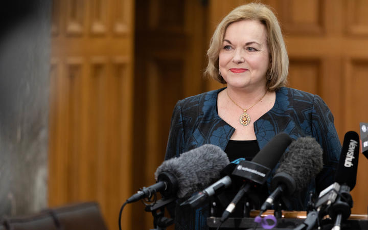 Judith Collins says alll DHB areas would have to reach the vaccination rates under National's plan.