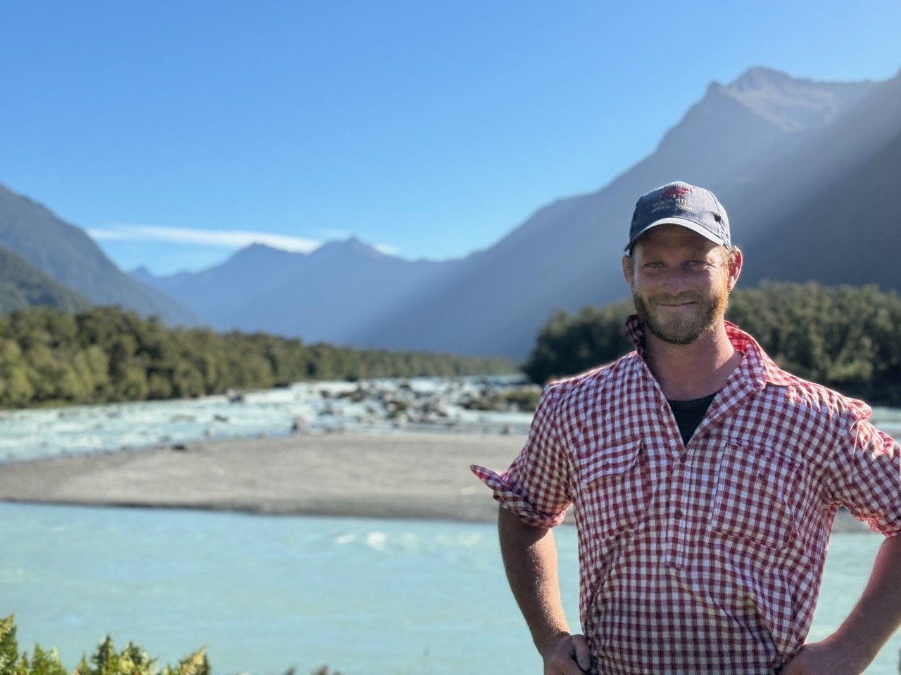 Federated Farmers meat and wool vice chairman Simon Cameron and his partner Courtney Landreth...