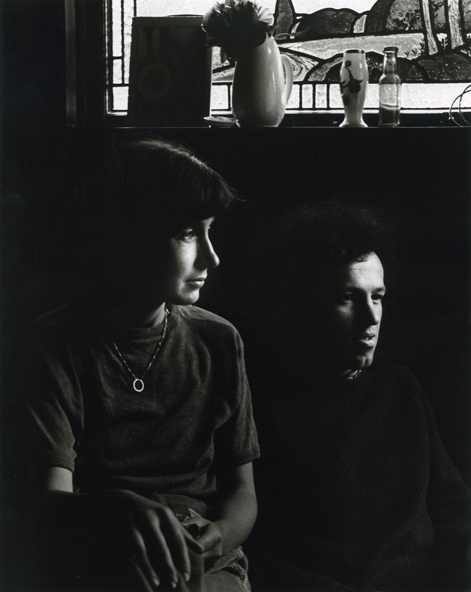 Jeffrey Harris and Joanna Margaret Paul, in Dunedin, 1977, silver gelatin print. Photo: Marti...
