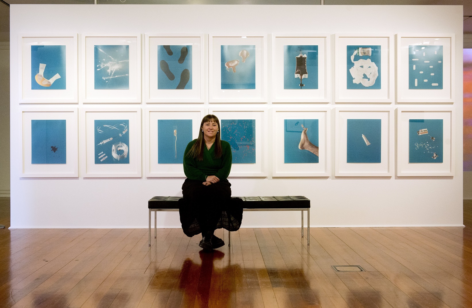 Anna McLean at DPAG. Photo: Otago Daily Times