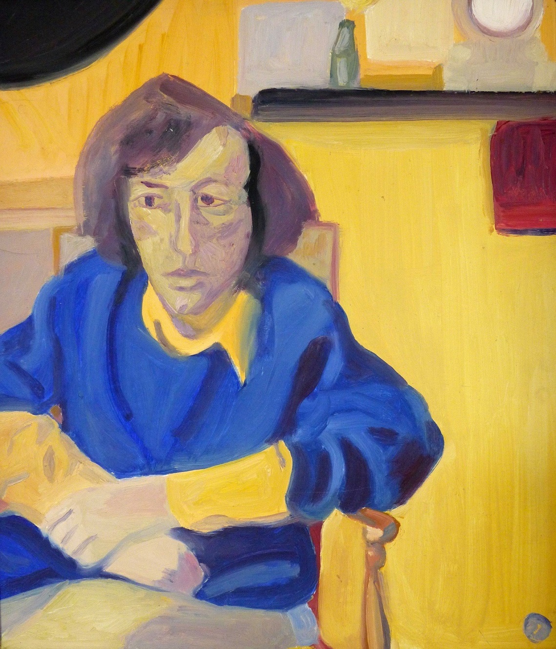 Portrait of Jeffrey Harris, by Joanna Paul c. 1971, oil on board, 350×310mm. Photo: ODT files