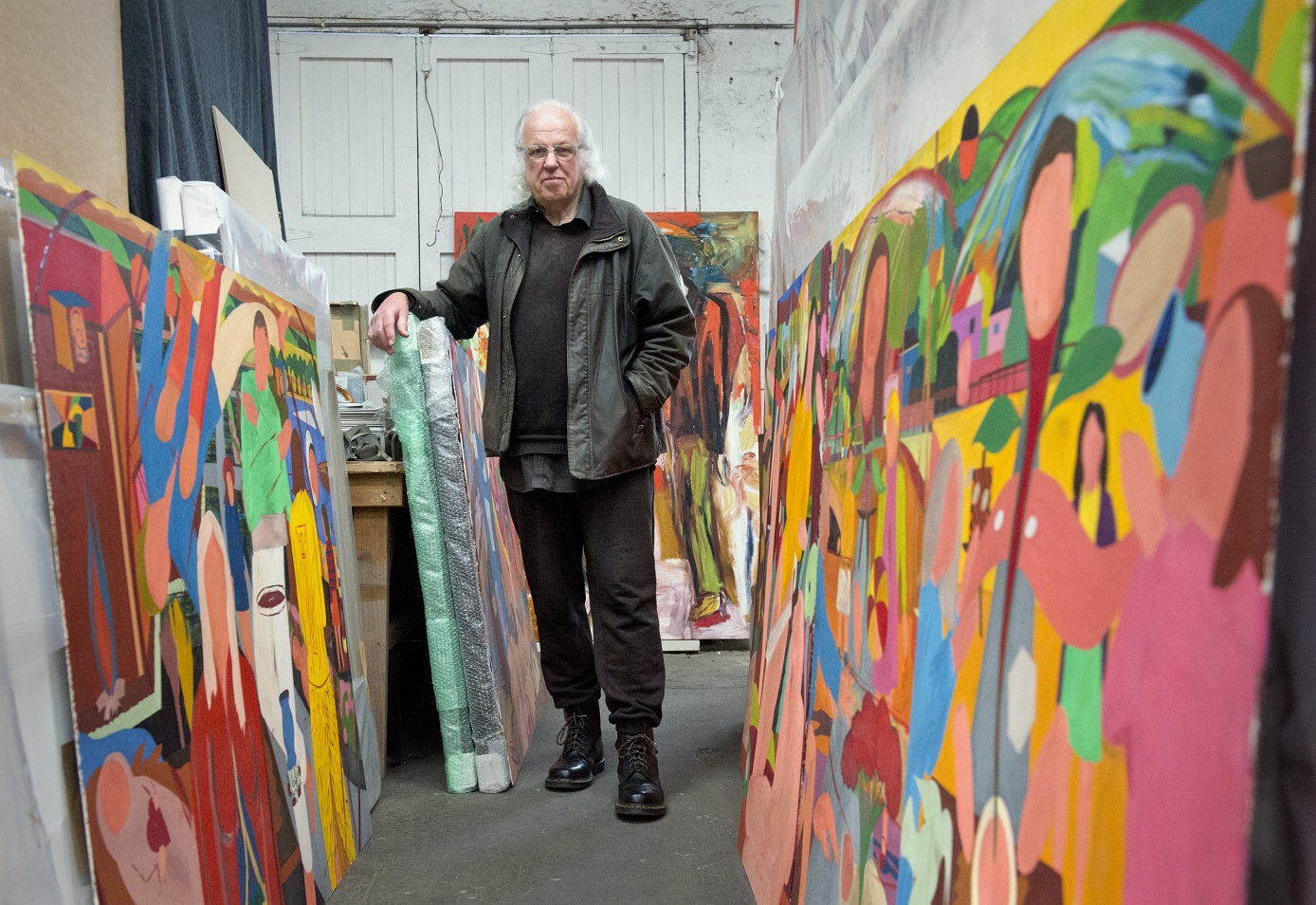 Jeffrey Harris is discovering what he has stored in his studio over the years. Photo: Gerard O'Brien