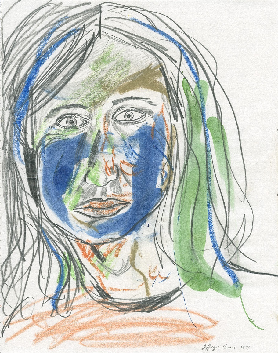 Joanna by Jeffrey Harris, 1971, pencil, watercolour, pastel, 252×197mm. Photo: ODT files