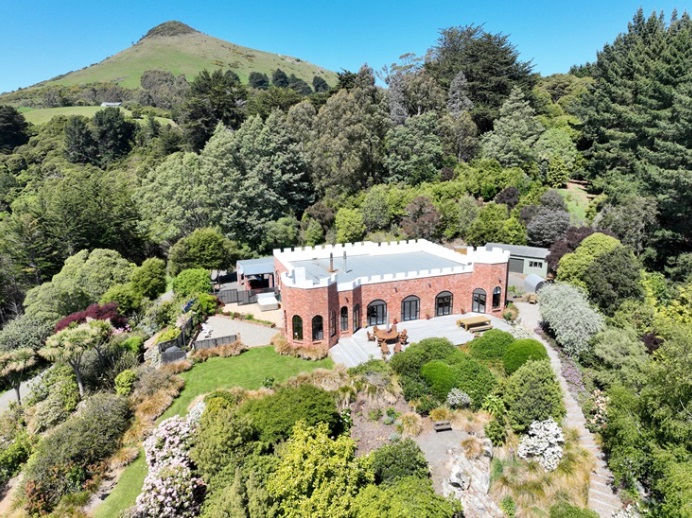 The property, which sits on the Otago Peninsula, is quite well hidden. Photos: Supplied