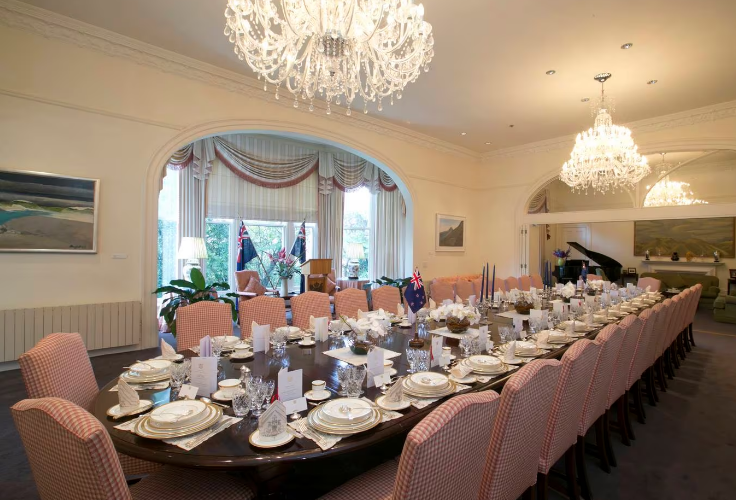 The ballroom/dining room at Premier House. Photo: NZ Herald (file)