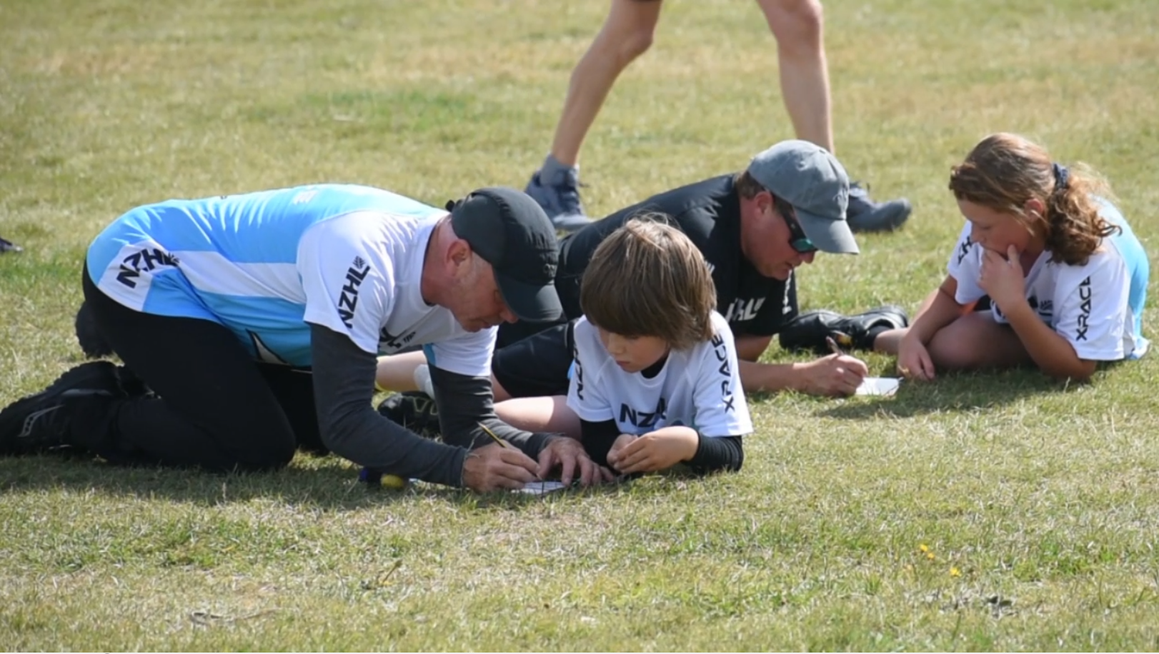 Parents had to work together with their children to try and complete challenges in the NZHL XRace.