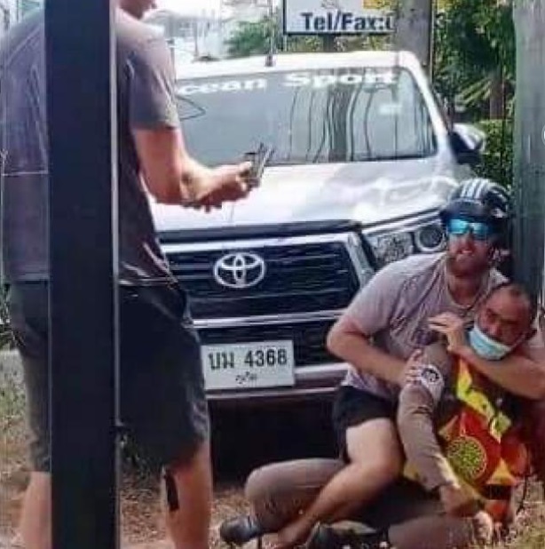 Two Kiwis attacked a local police officer after being pulled over in Thailand, taking his gun and...