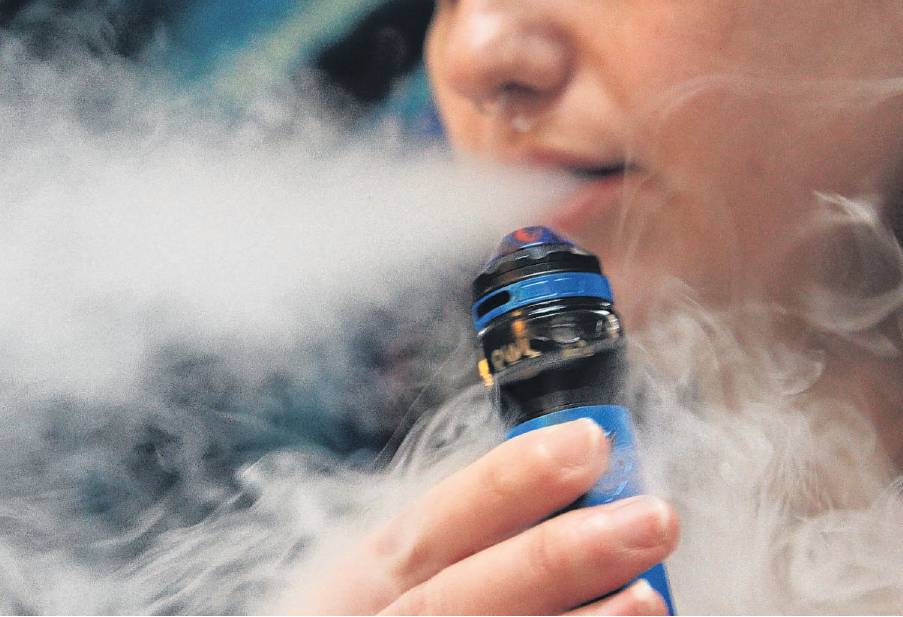 Vaping . . . Many young people are being attracted to vaping. PHOTO: FILE