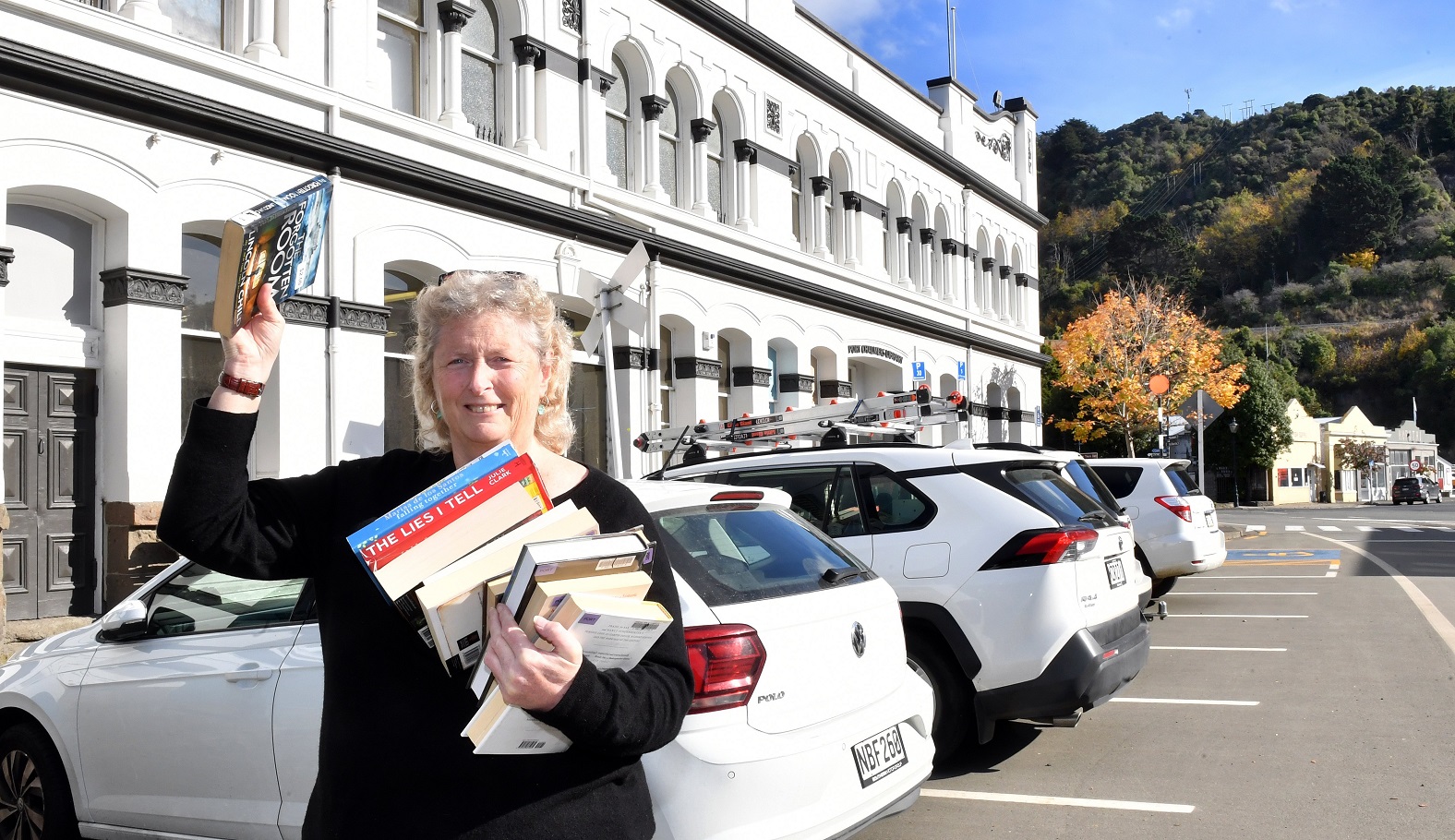 West Harbour Community Board chairwoman Ange McErlane is one of many Port Chalmers residents...