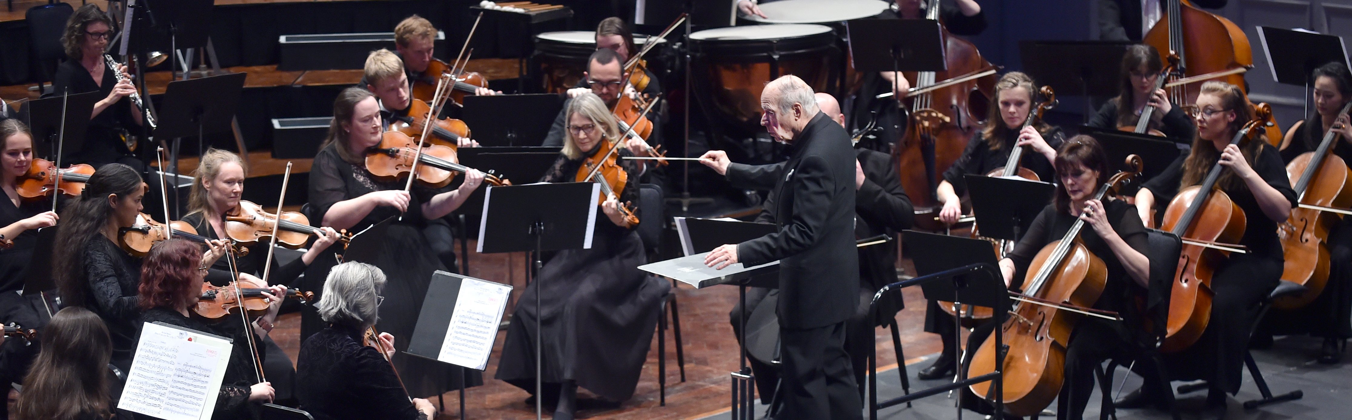 The Dunedin Symphony Orchestra, with conductor Matthias Bamert, performs at the Dunedin Town Hall...