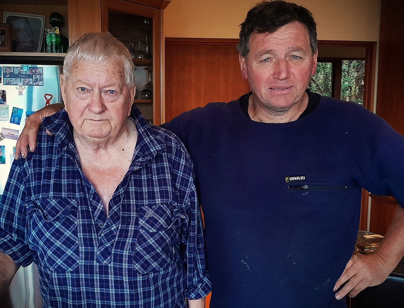 Stewart Island fisherman Ray Jamieson (right) says he and his uncle Owen Eriksson (left) feel a...