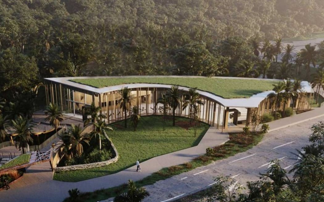An artist's impression of the still under-construction Experience Centre at Dolomite Point. Image...