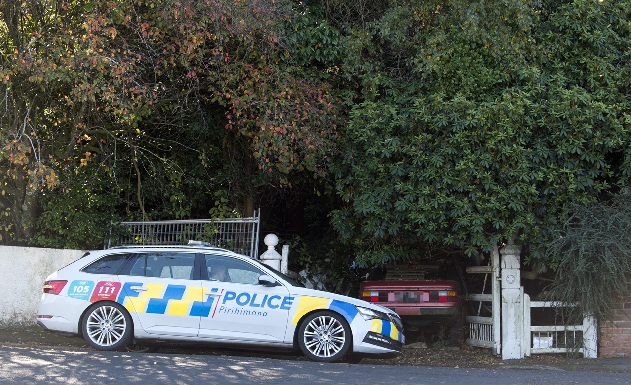 The body was found at a property in Garfield Avenue. Photo: Gerard O'Brien
