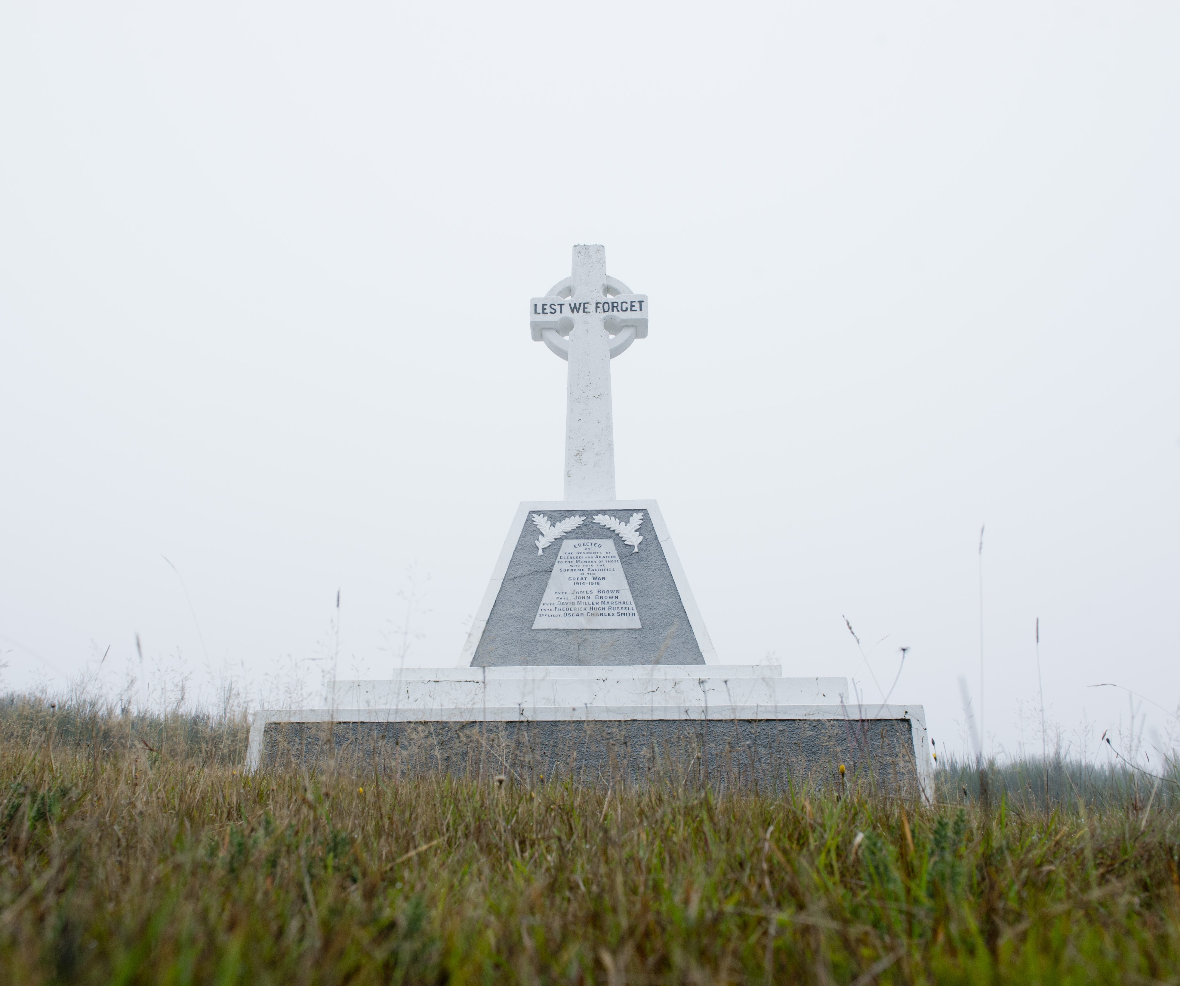 Frank Russell is  named on the Glenledi-Akatore war memorial. PHOTO: GERARD O’BRIEN