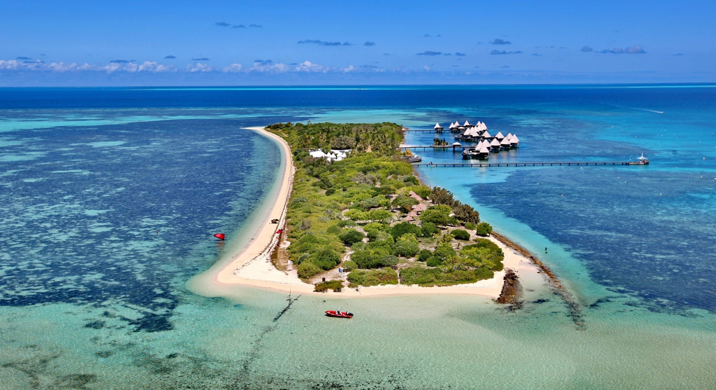 Amedee Island from above.