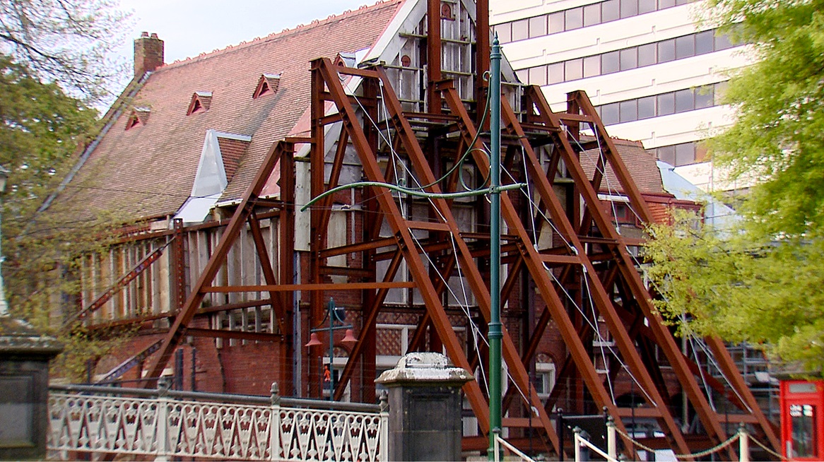 The Old Municipal Chambers building was badly damaged in the Canterbury earthquakes, requiring...