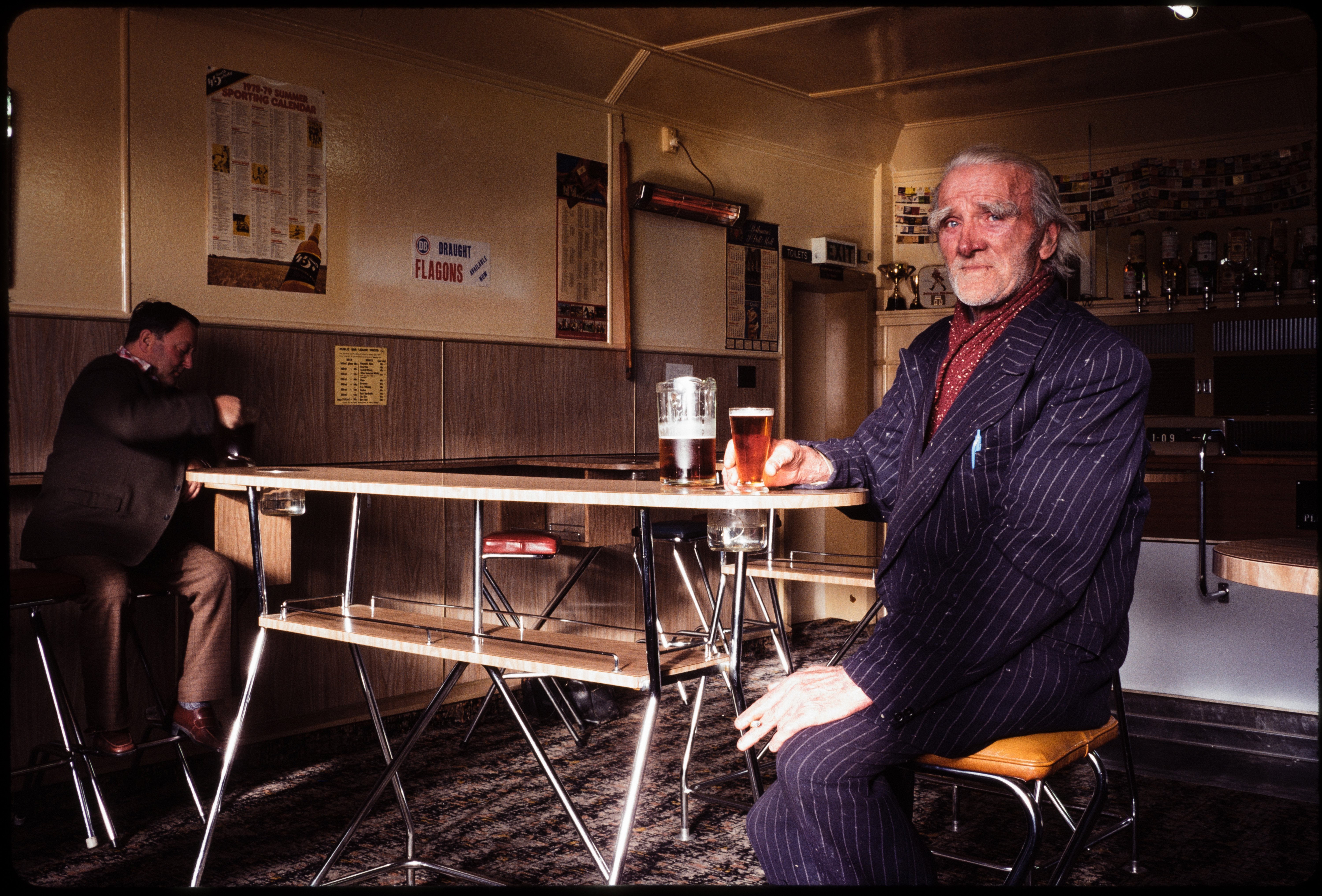 The way it was. Alf Smart at the Portobello pub in 1979. PHOTO: ROBIN MORRISON / AUCKLAND WAR...