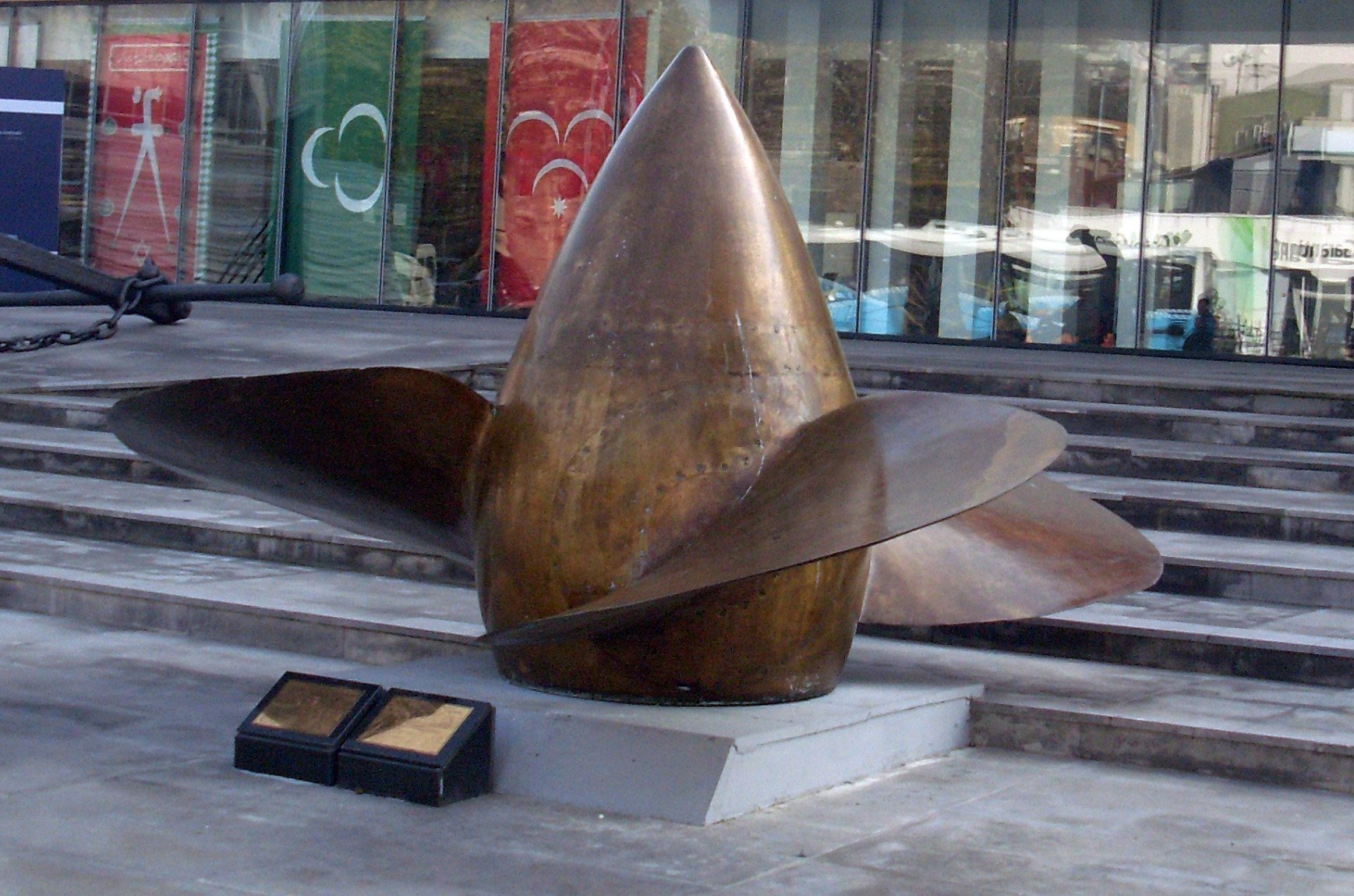 A propeller from Yavuz at Istanbul Naval Museum. Photo: Wikimedia Commons