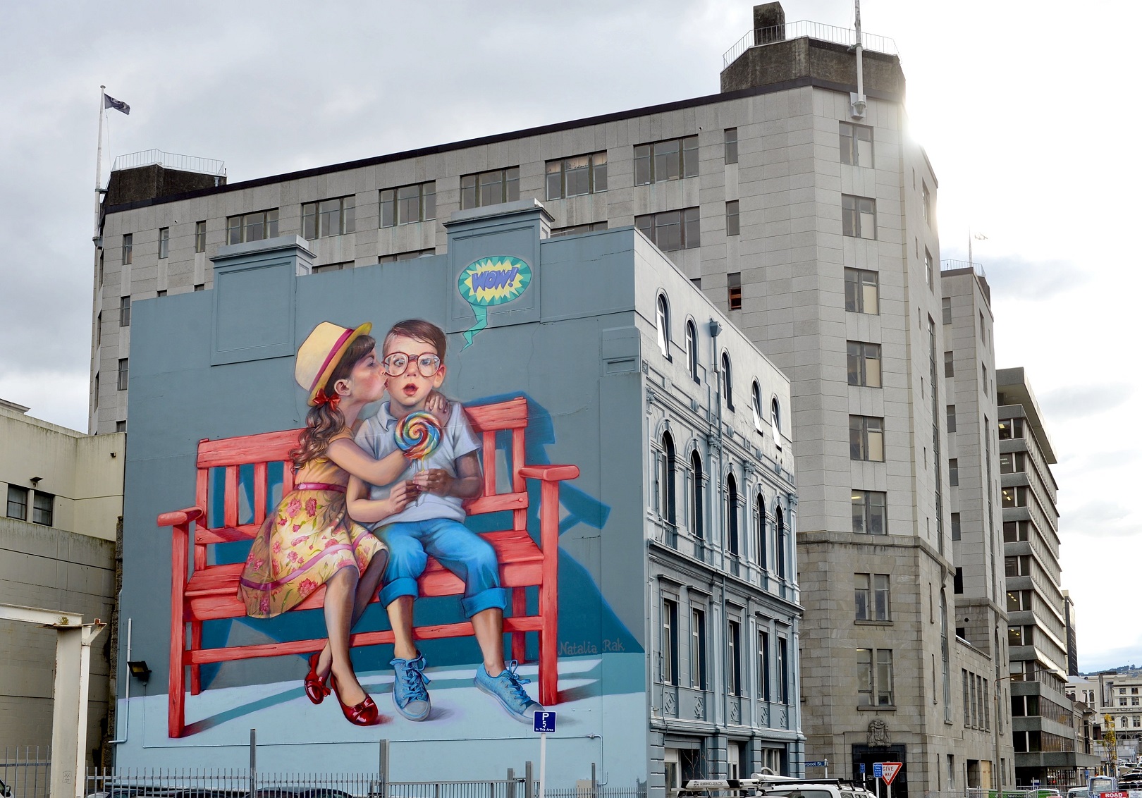 Love is in the Air has been removed nine years after it was painted on the side of Dunedin’s...