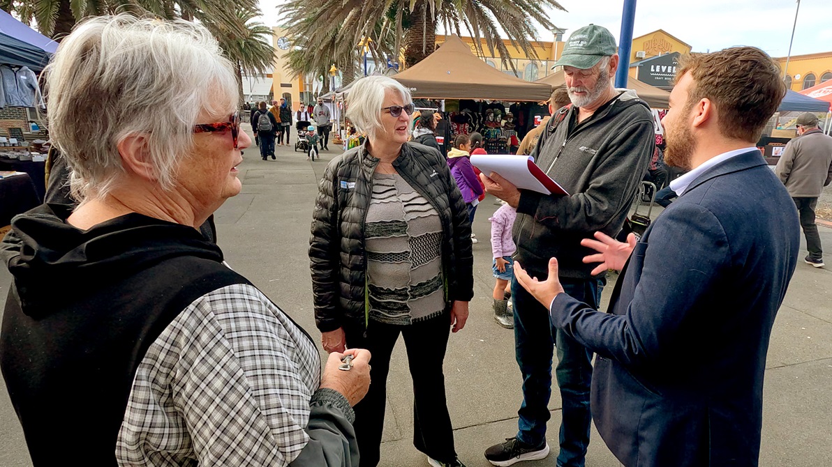 There was strong support for the 'Save our Playground' petition at the New Brighton market in the...