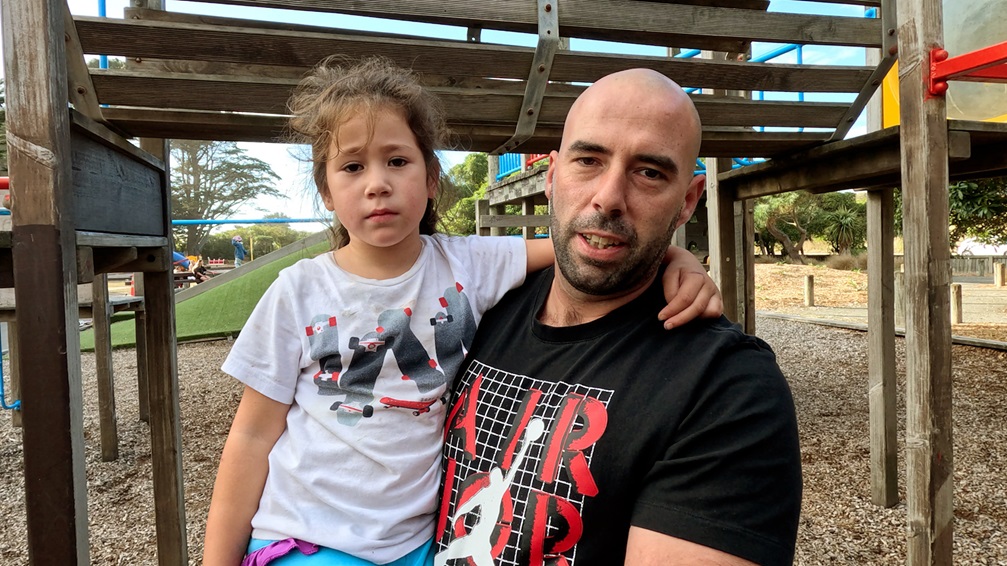 Regular Thomson Park playground user Garry Alan brings his children all the way from Linwood just...