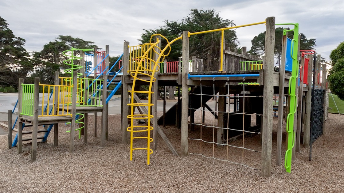 The Thomson Park fort-playground.