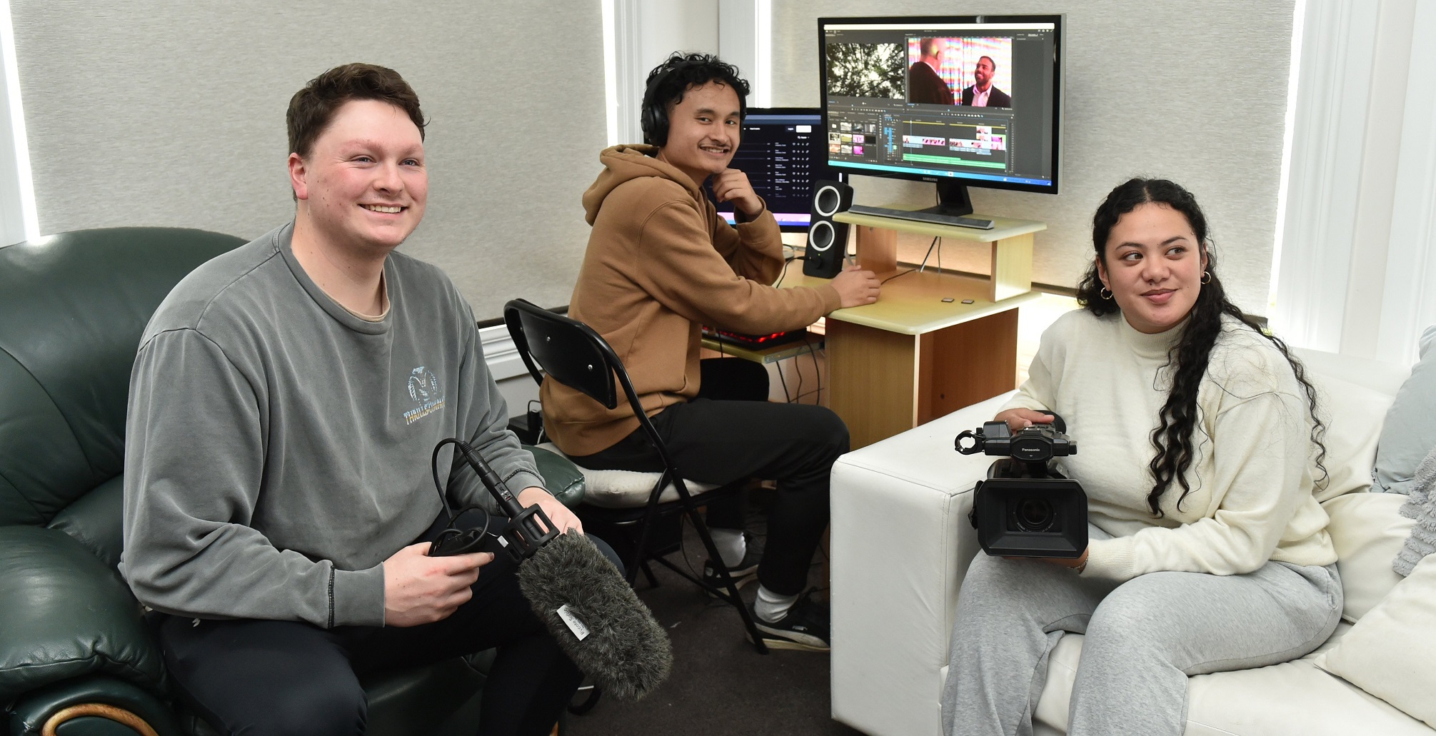 From left: Jack Taylor, Fahim Ahmadasri and Kreelahna Pili-Misikopa. Photo: Gregor Richardson
