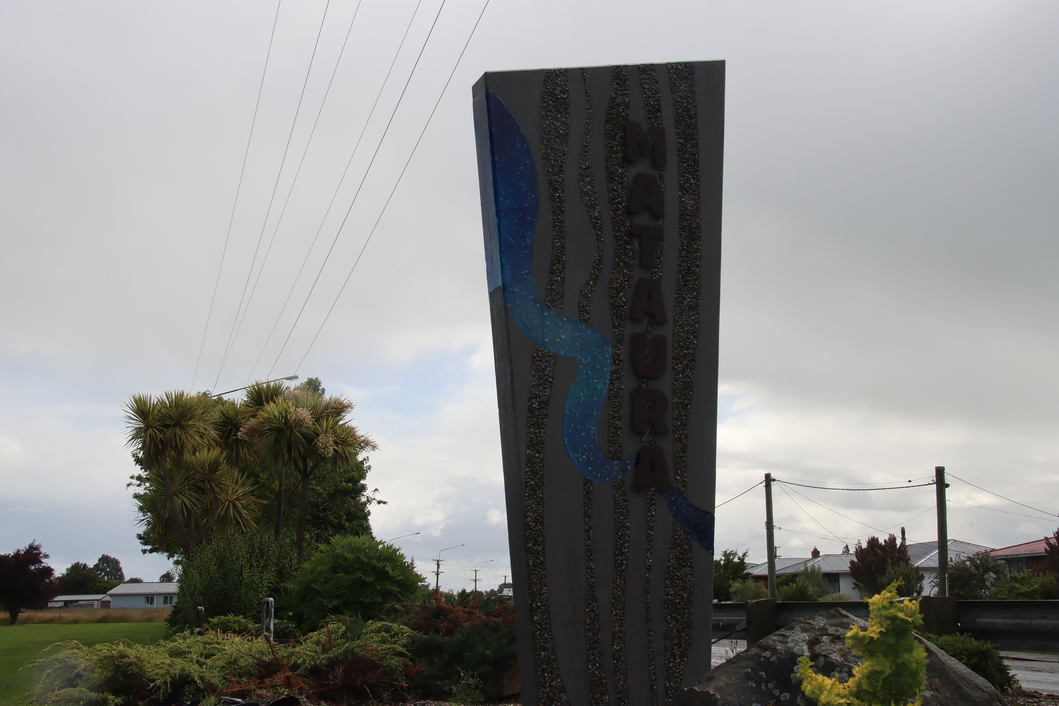 In January, Mataura Community Board members were concerned the new sign at the south end of the...