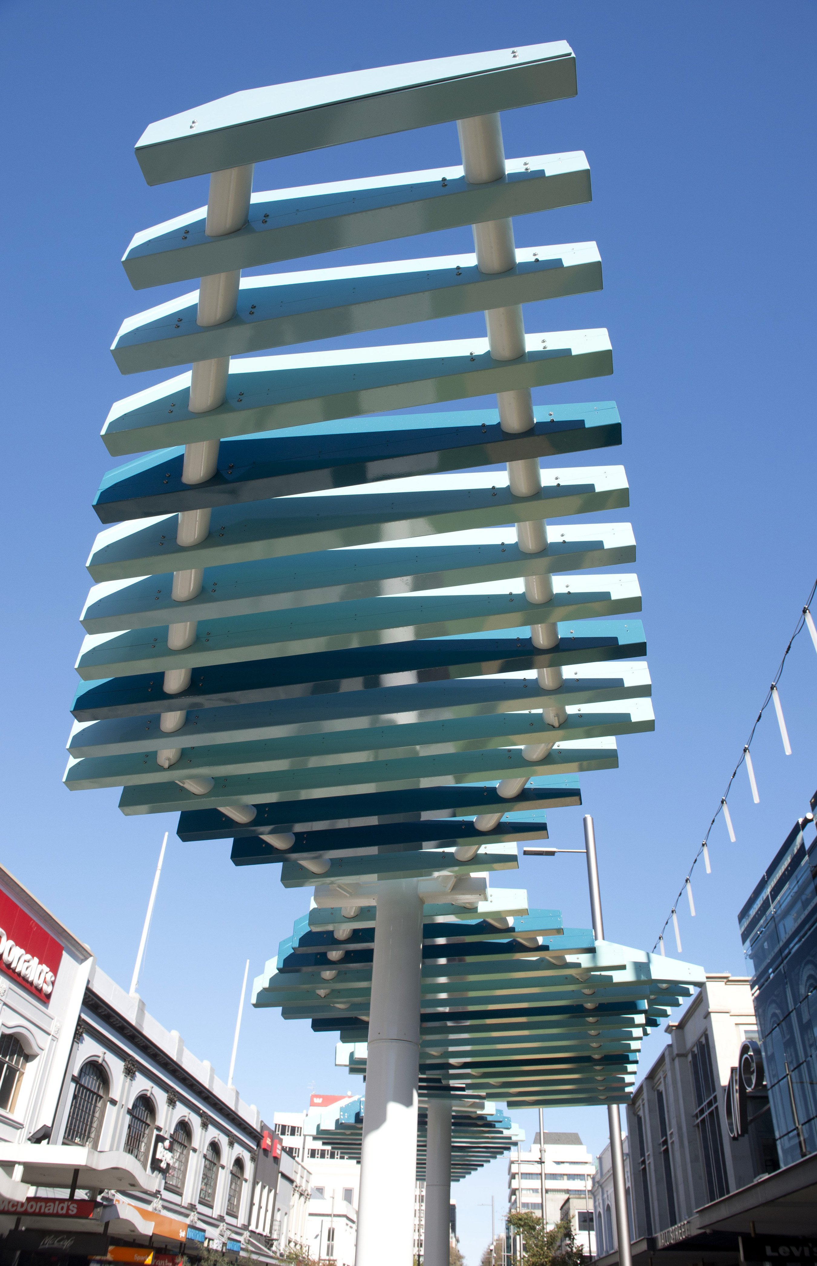 The shades are designed to reflect the wings of a kererū. PHOTOS: GERARD O’BRIEN